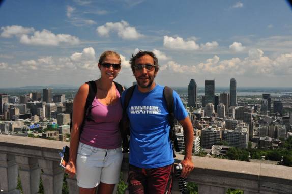 No topo do Mont Royal, em Montreal, no Canadá